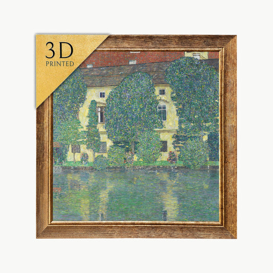 Gustav Klimt Schloss Kammer Print: 3D Textured Oil Painting Reproduction