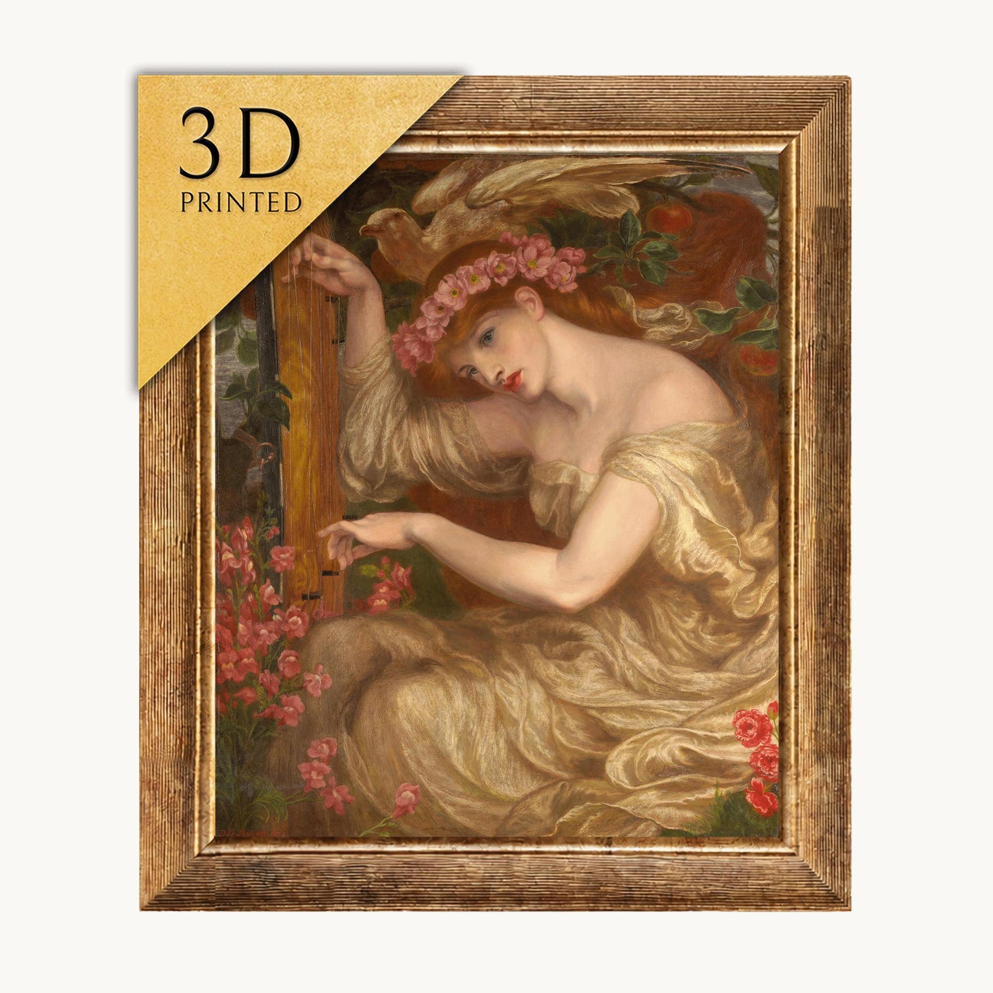 A Sea Spell by Rossetti: 3D Textured Oil Painting Reproduction