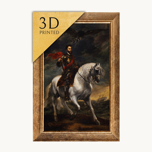 Charles V Portrait: Anthony van Dyck, 3D Textured Print