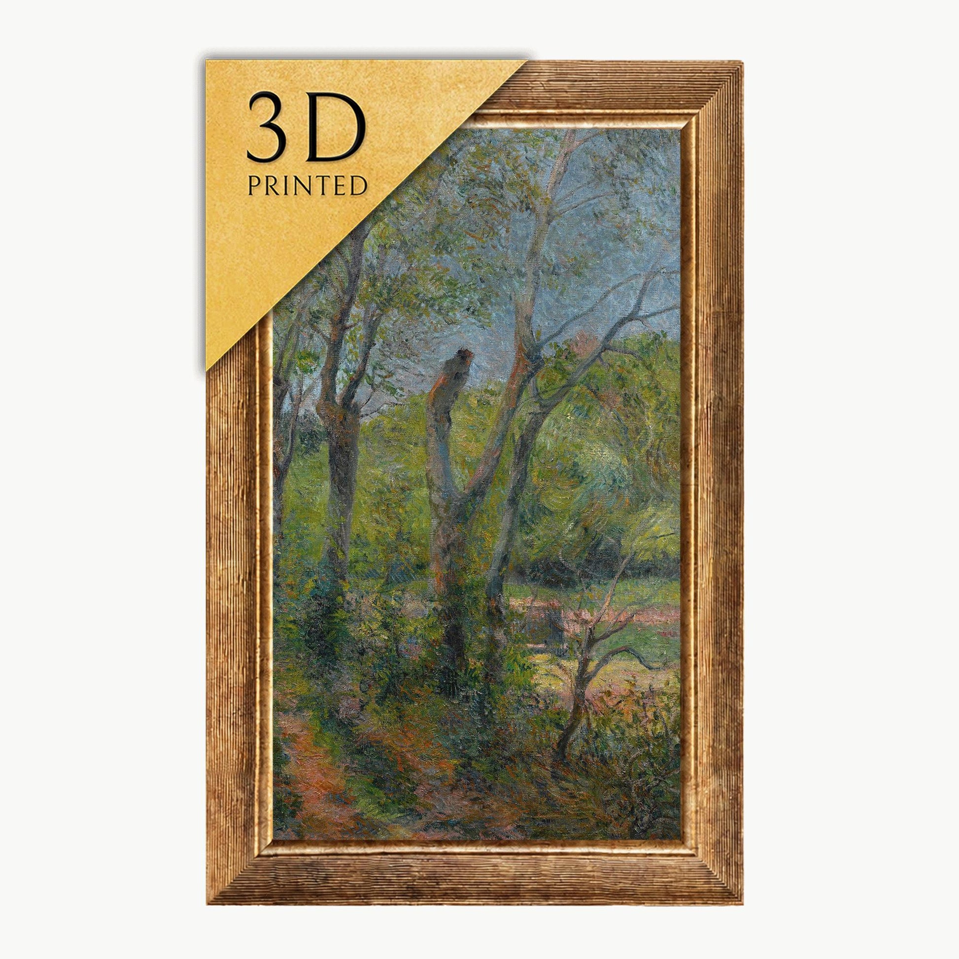 Les Saules by Paul Gauguin: 3D Textured Art Print