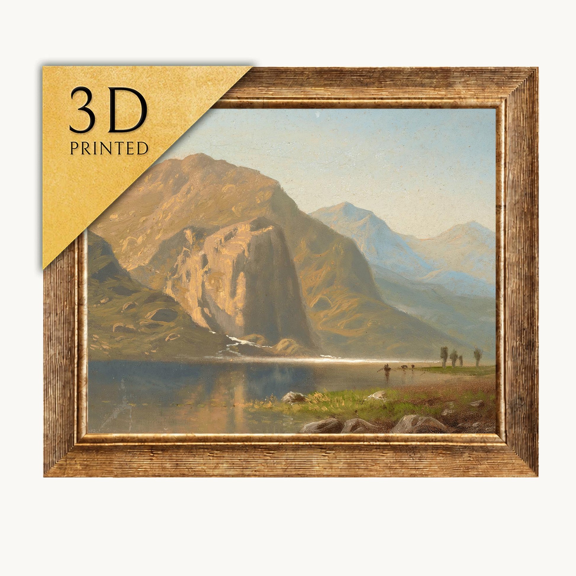 Yosemite by Albert Bierstadt: 3D Textured Print