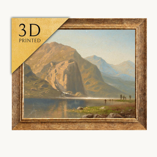 Yosemite by Albert Bierstadt: 3D Textured Print