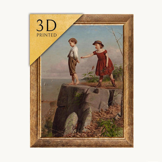 Unconscious of Danger 3D Print by Seymour Joseph Guy: Framed Wall Art