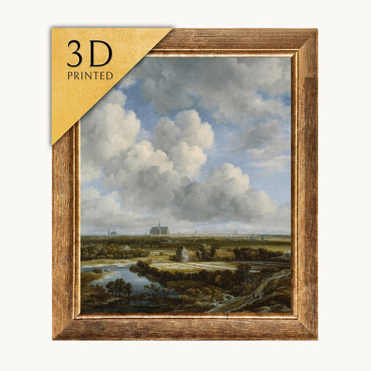 Jacob van Ruisdael: View of Haarlem, 3D Printed Textured Oil Painting