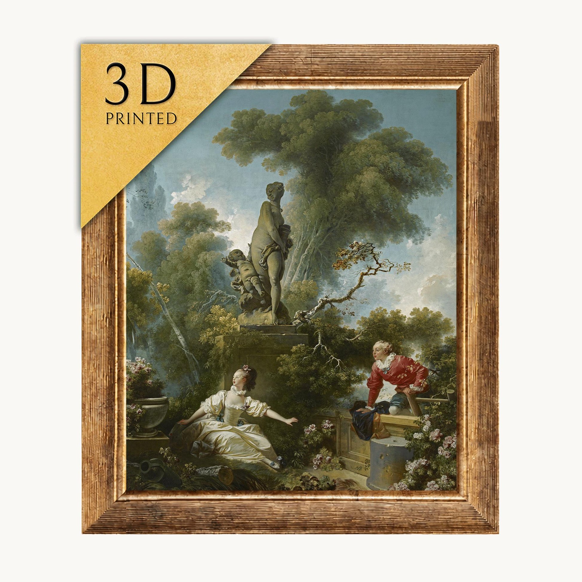 Fragonard's 'The Progress of Love' 3D Textured Print