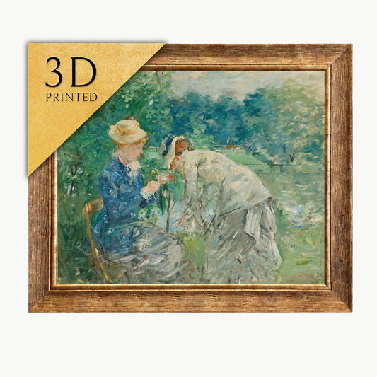 Berthe Morisot - In the Bois de Boulogne - 3D Printed Textured Oil Painting