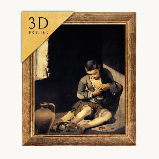 Young Beggar by Murillo: 3D Textured Art Print
