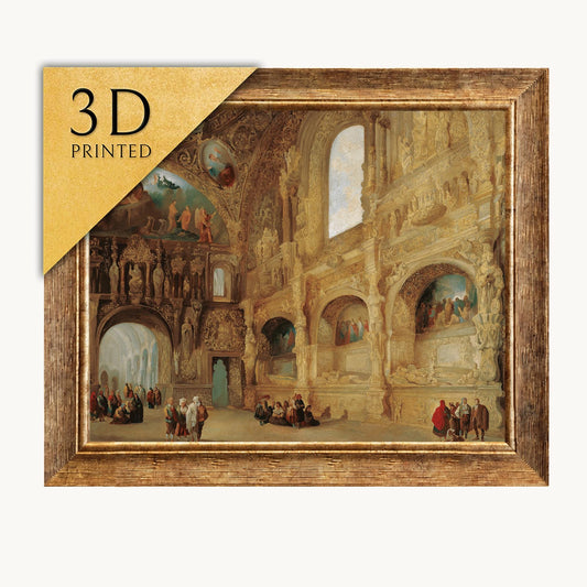 Benavente Chapel 3D Print: Jenaro Perez Villaamil Textured Art