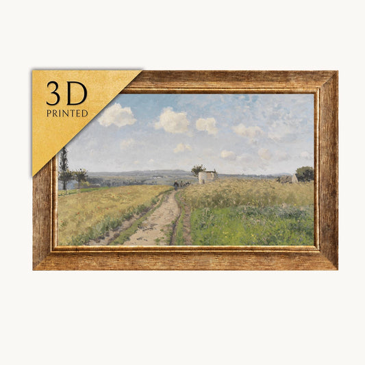 Camille Pissarro 'June Morning at Pontoise' 3D Textured Print
