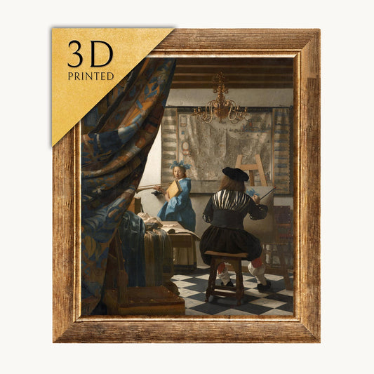 Vermeer's Art of Painting: 3D Textured Print