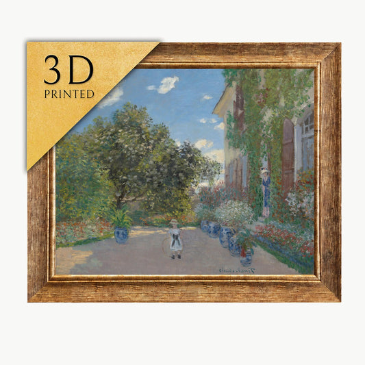 Monet's House at Argenteuil: 3D Textured Impressionist Print
