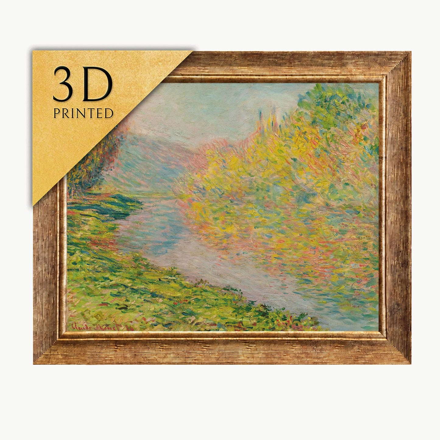 Monet "Autumn In Jeufosse" 3D Textured Print
