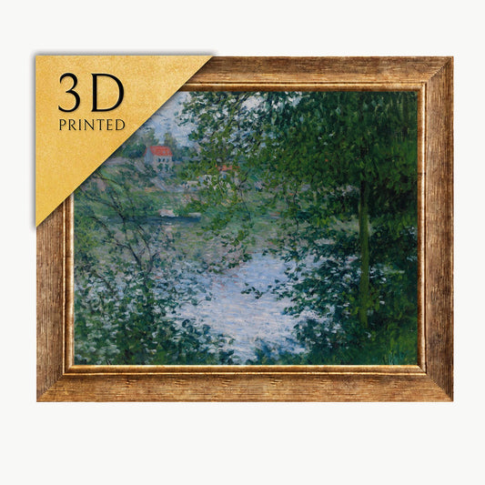 Claude Monet "Through the Trees" 3D Textured Print