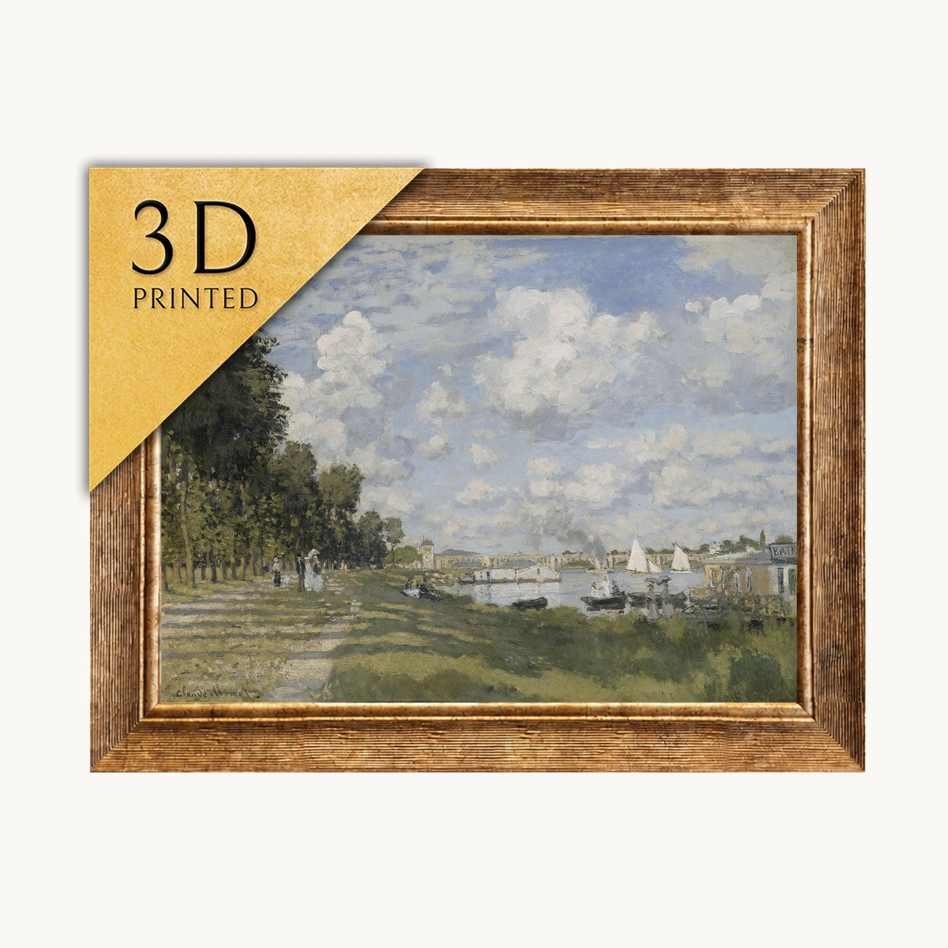 Claude Monet - Bassin d’Argenteuil - 3D Textured Print