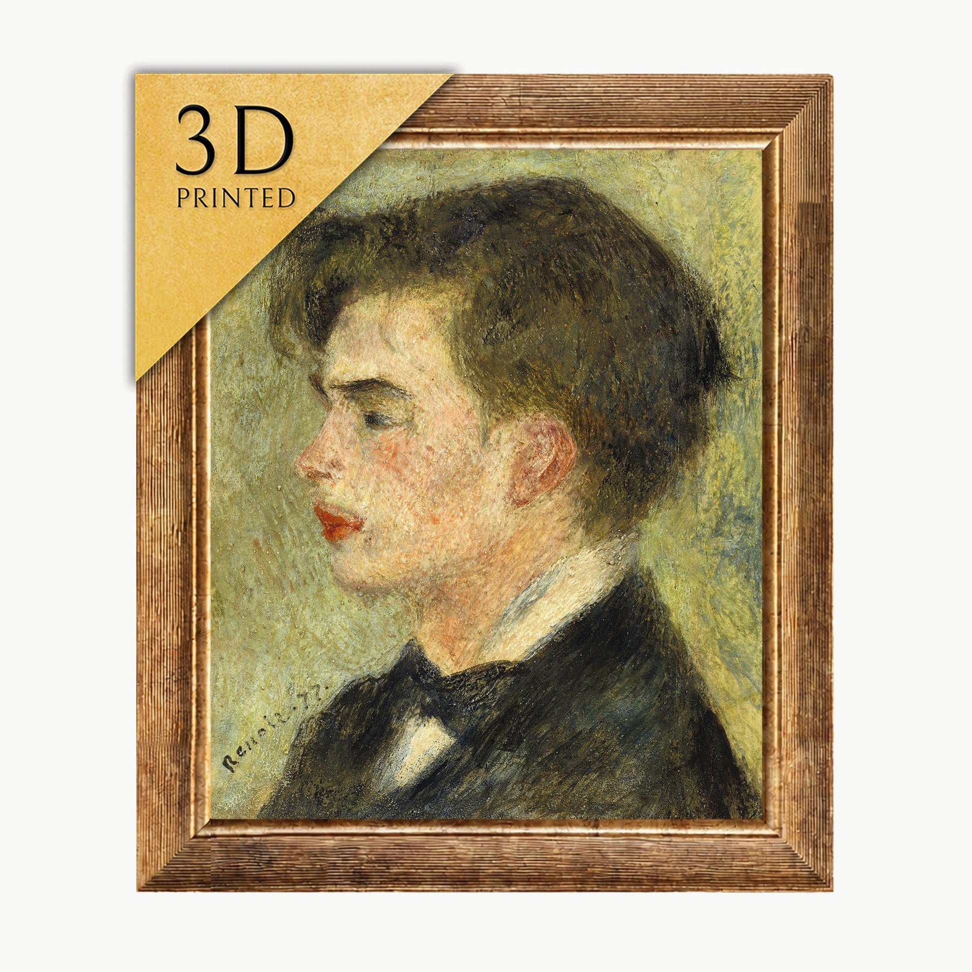 Renoir Georges Riviere 3D Print: Textured Oil Painting Reproduction