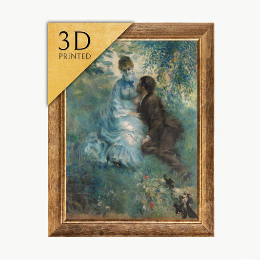 Renoir 'Lovers' 3D Print: Textured Brushstrokes, Fine Art Reproduction