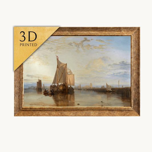 Turner 'Dort or Dordrecht' 3D Textured Print: Dutch Seascape Art