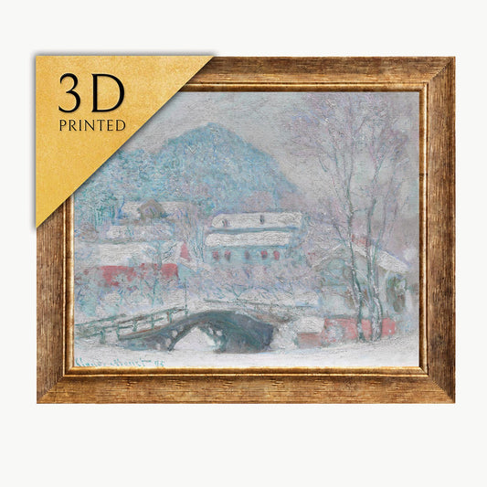Monet Sandvika 3D Print: Textured Impressionist Painting