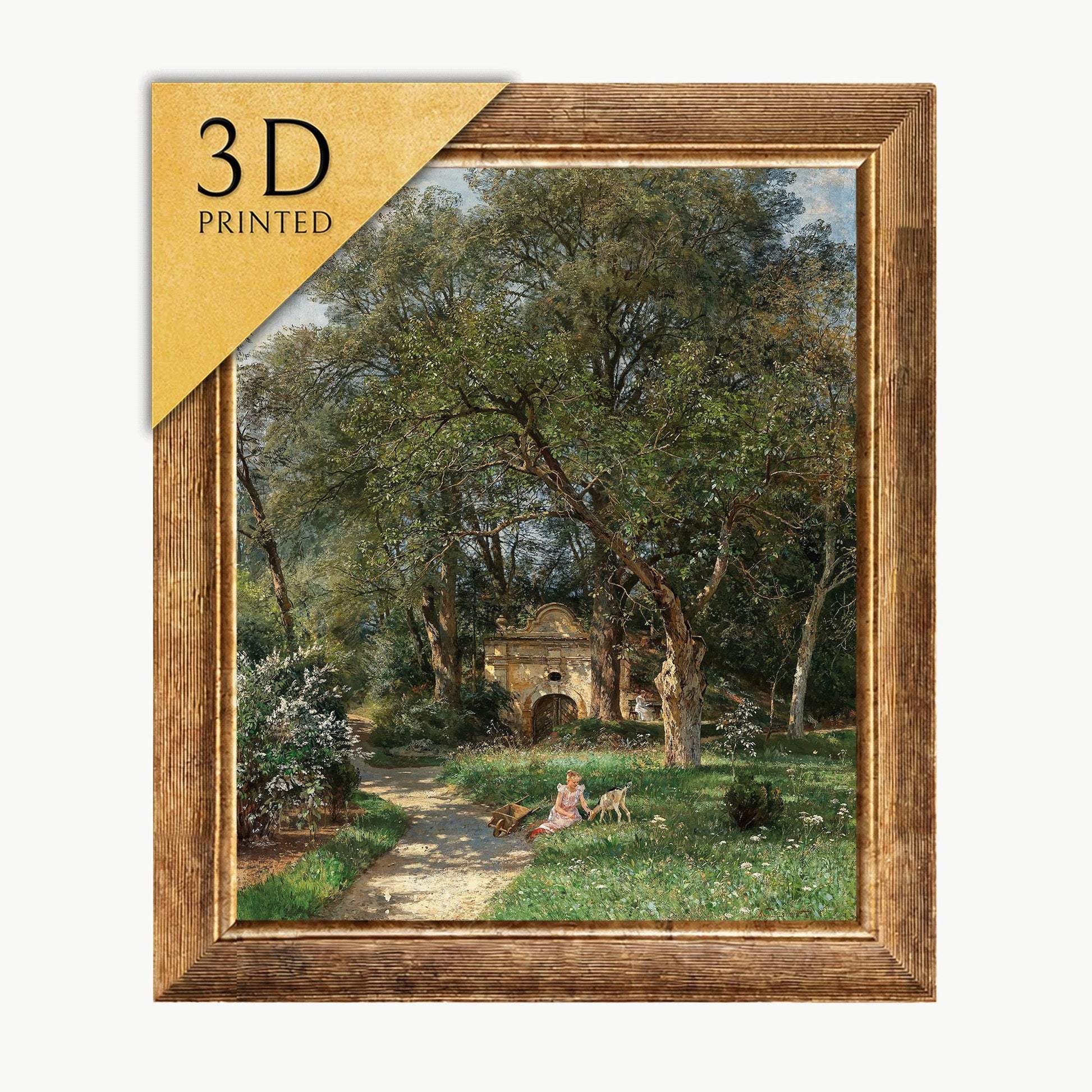 Hugo Darnaut 'In the Castle Park' 3D Printed Oil Painting Replica