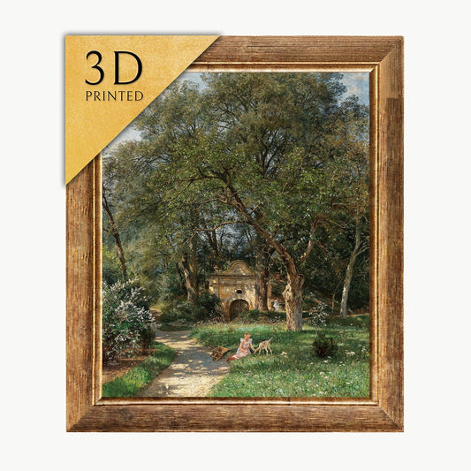 Hugo Darnaut 'In the Castle Park' 3D Printed Oil Painting Replica