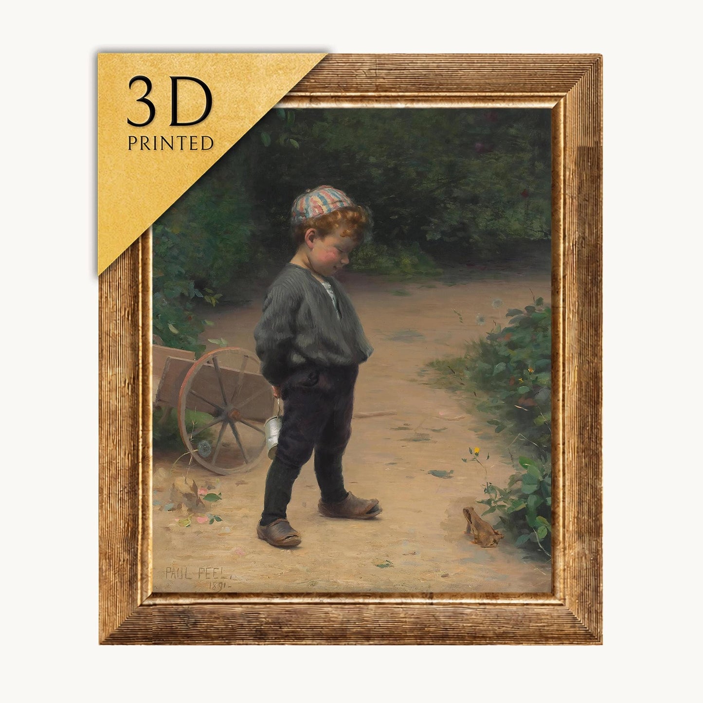 Paul Peel's "The Young Biologist" 3D Textured Print