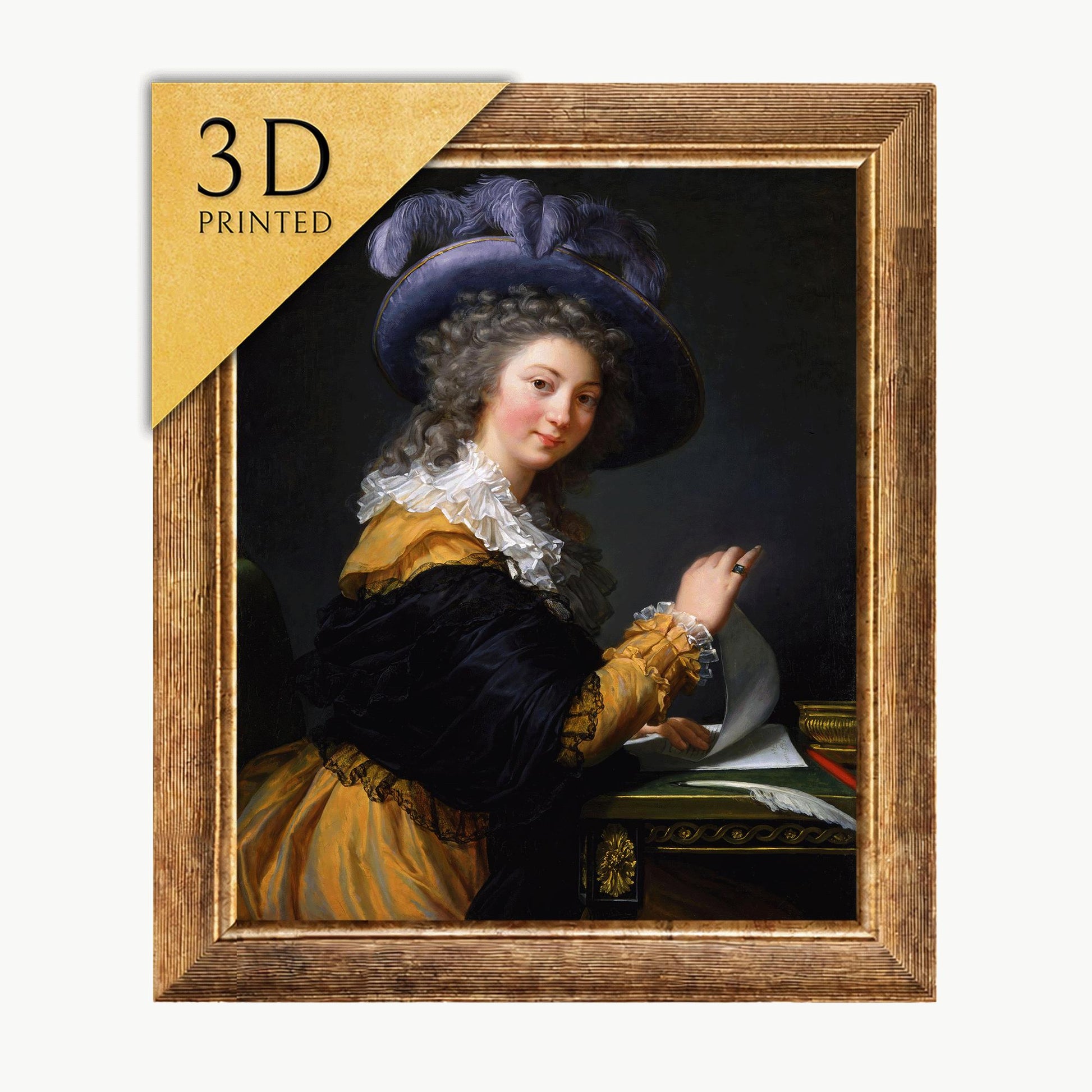 Comtesse de Ceres Art Print by Vigee Le Brun: 3D Textured Oil Painting