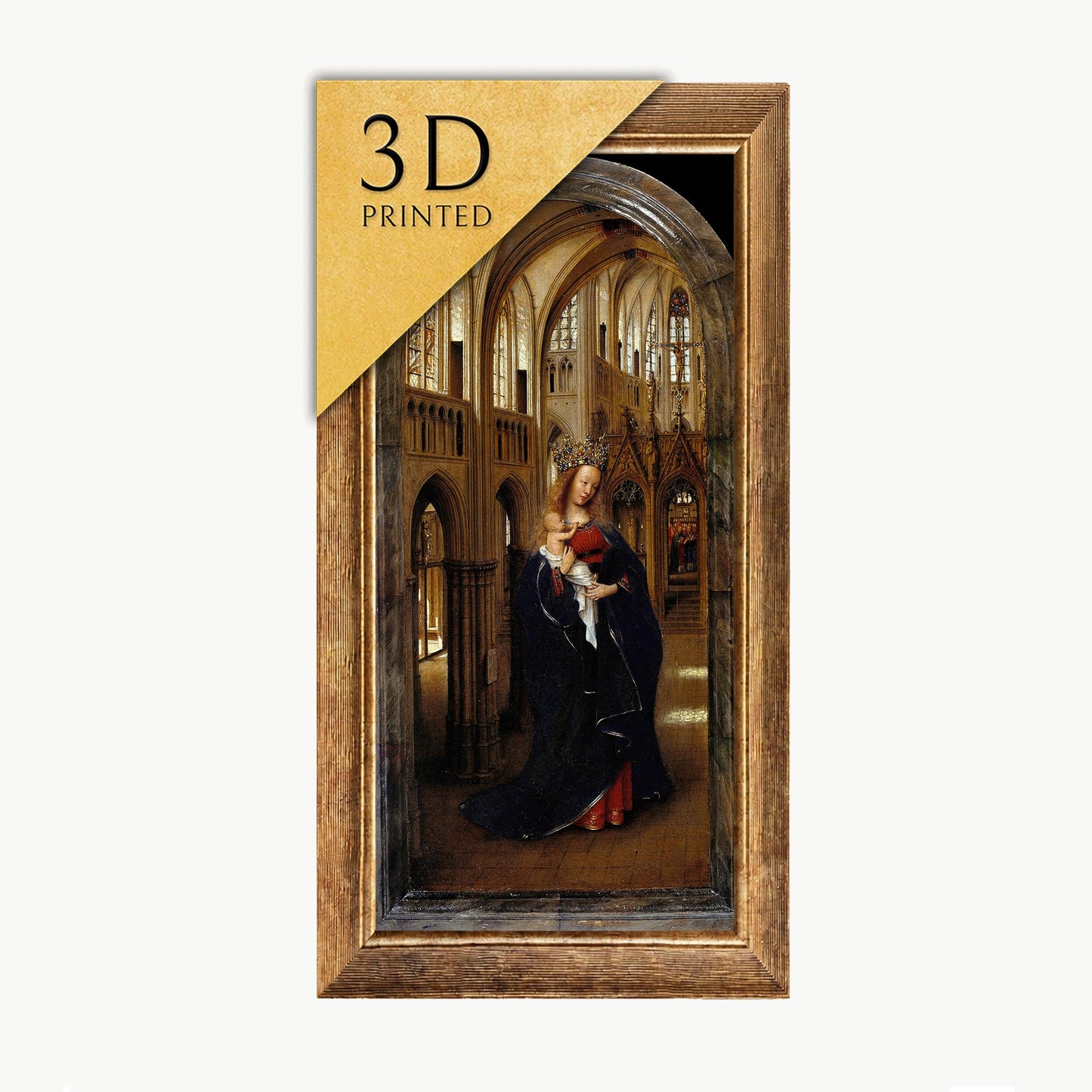 Jan van Eyck Madonna in the Church: 3D Textured Art Print