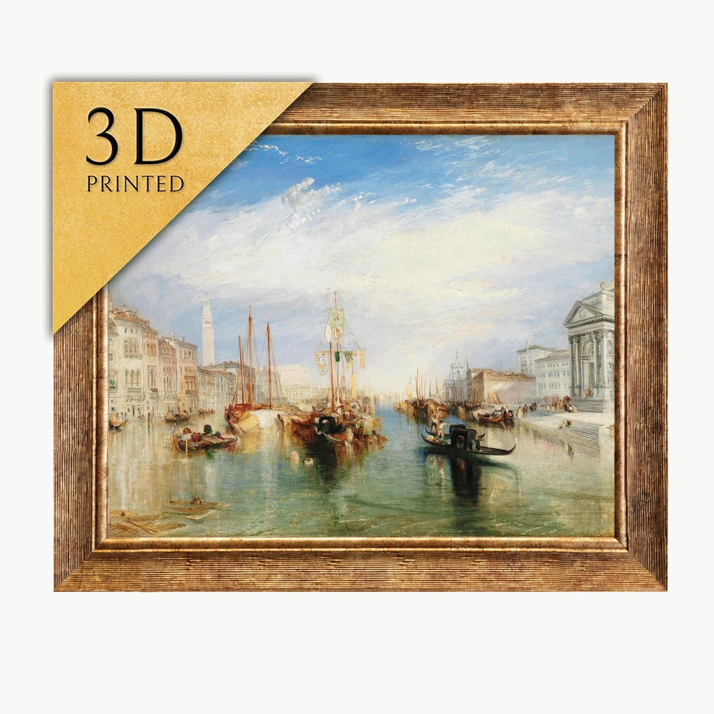 Turner Venice Print: 3D Textured Oil Painting Reproduction