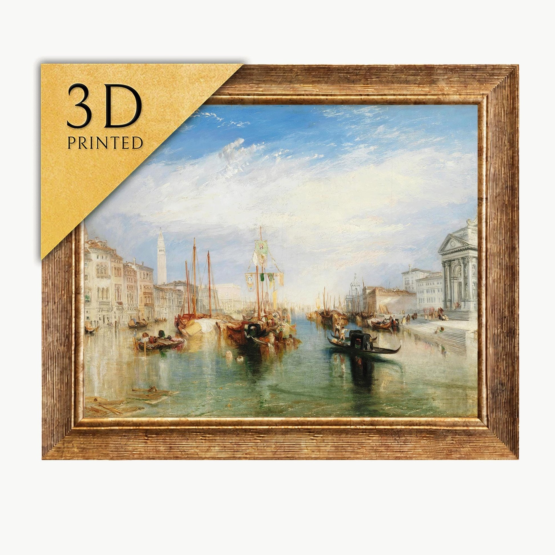 Turner Venice Print: 3D Textured Oil Painting Reproduction