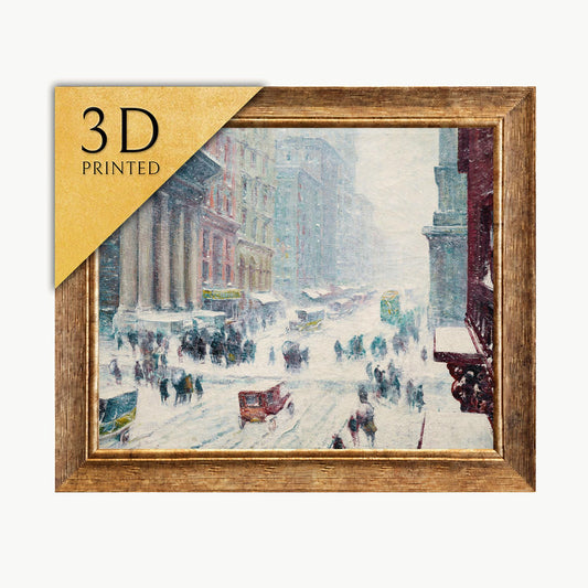 Fifth Avenue Winter Art: 3D Texture Print by Guy Carleton