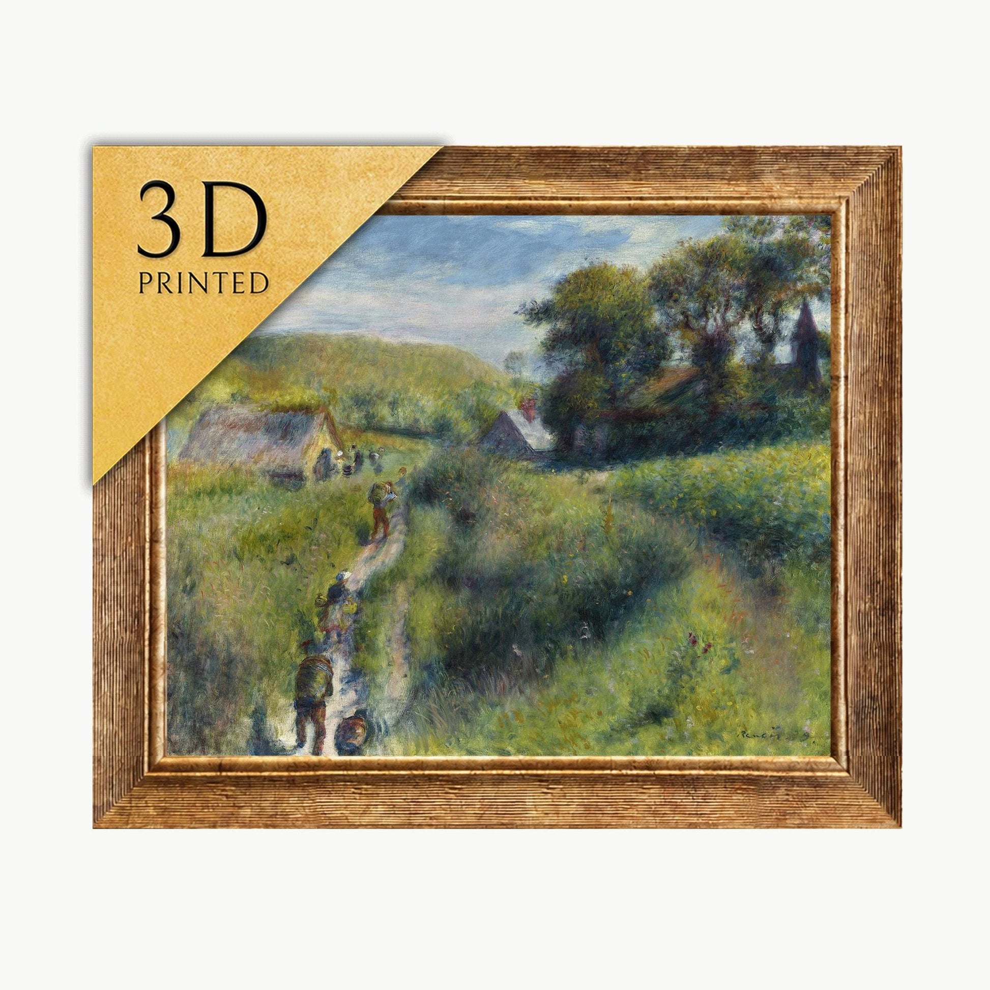 Renoir - The Mussel Harvest - 3D Textured Print