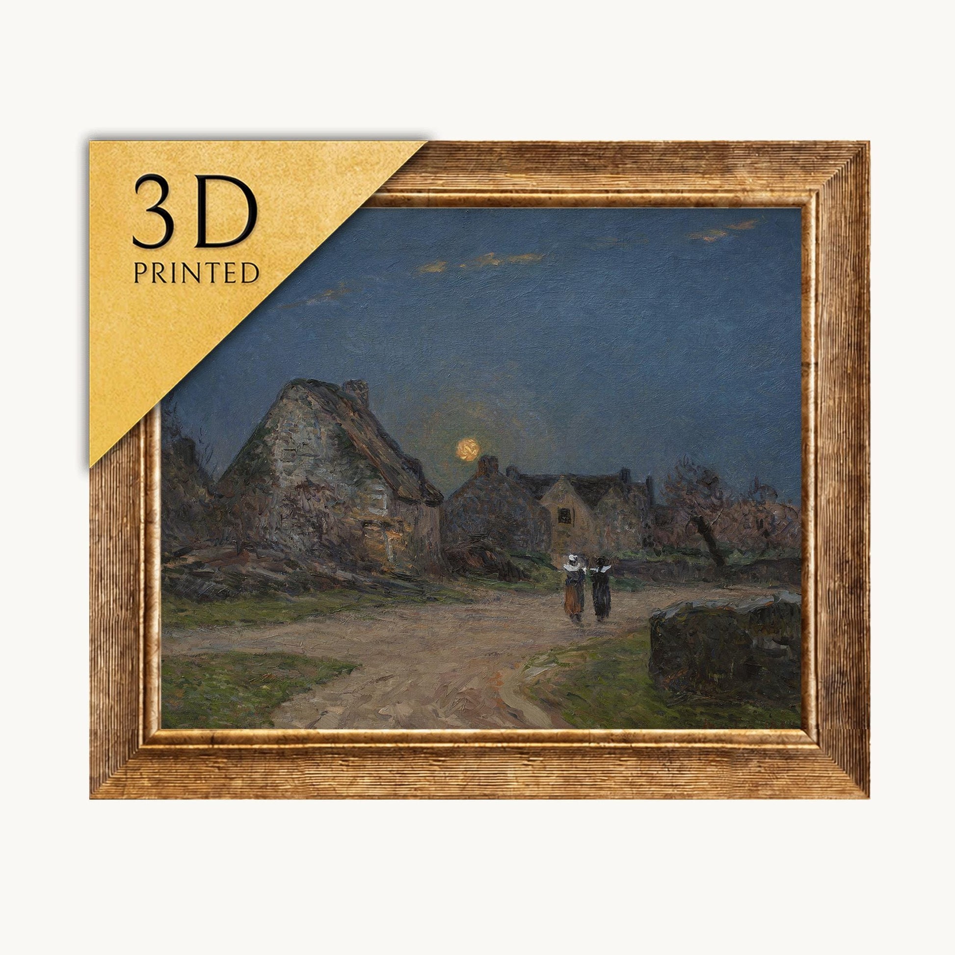 Maxime Maufra - Lever de lune en Bretagne - 3D Printed Art