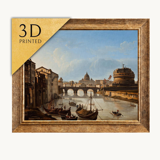 Michelangelo Unterberger: View of the Tiber in Rome - 3D Print
