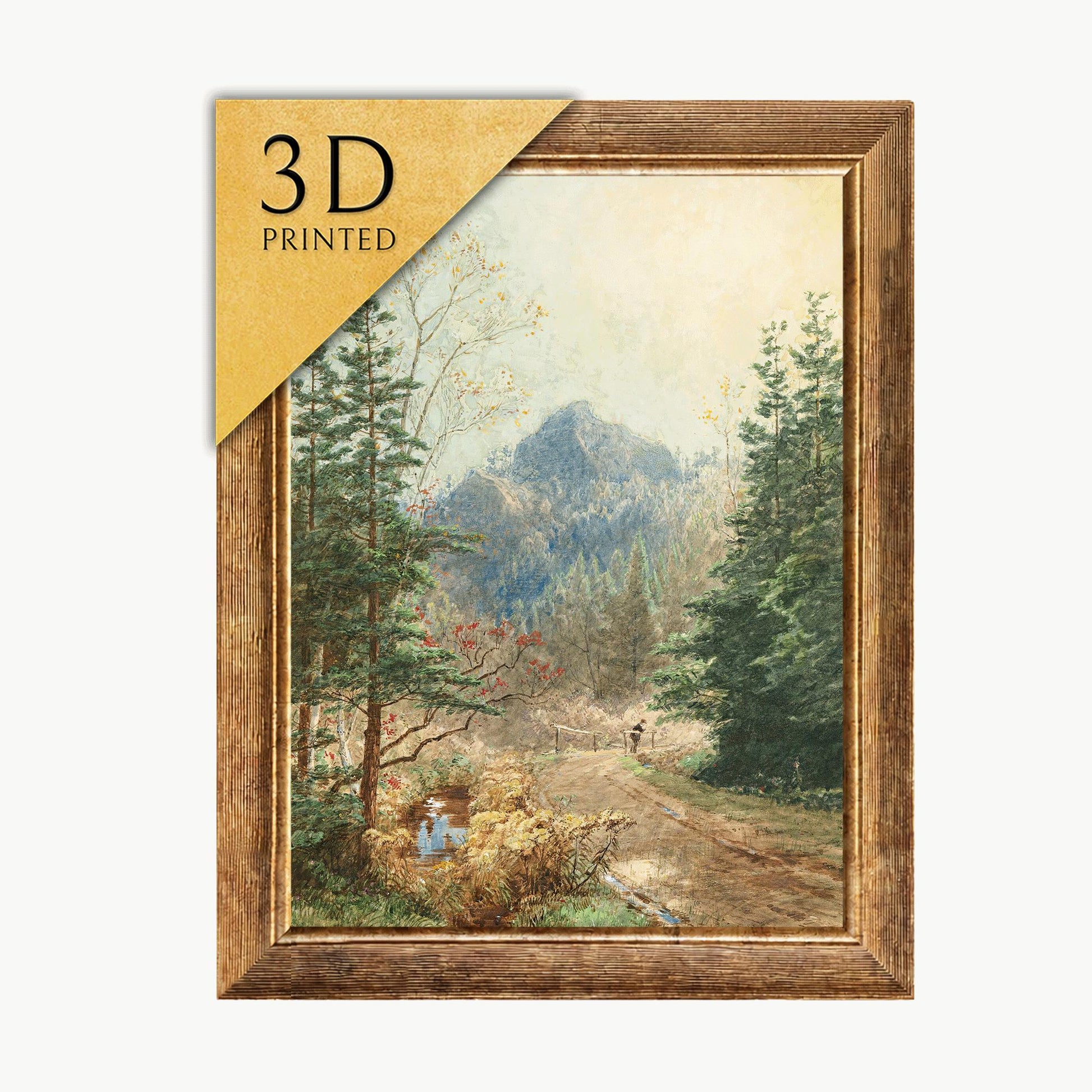 Jasper Francis Cropsey Painting: Greenwood Notch, New Jersey - 3D Textured Print