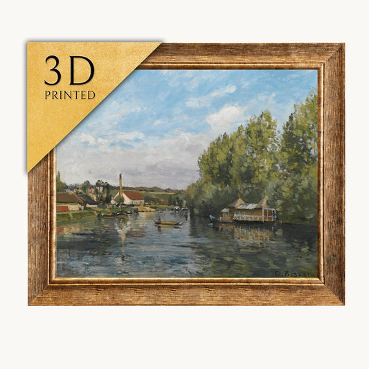 Camille Pissarro 'La Seine À Port Marly' 3D Printed Oil Painting Replica