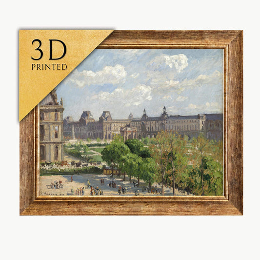 Camille Pissarro 'Orchards' 3D Print: Textured Impressionist Art
