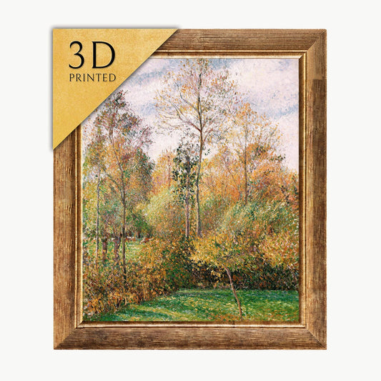 Camille Pissarro - Automne, Peupliers, Eragny - 3D Textured Print