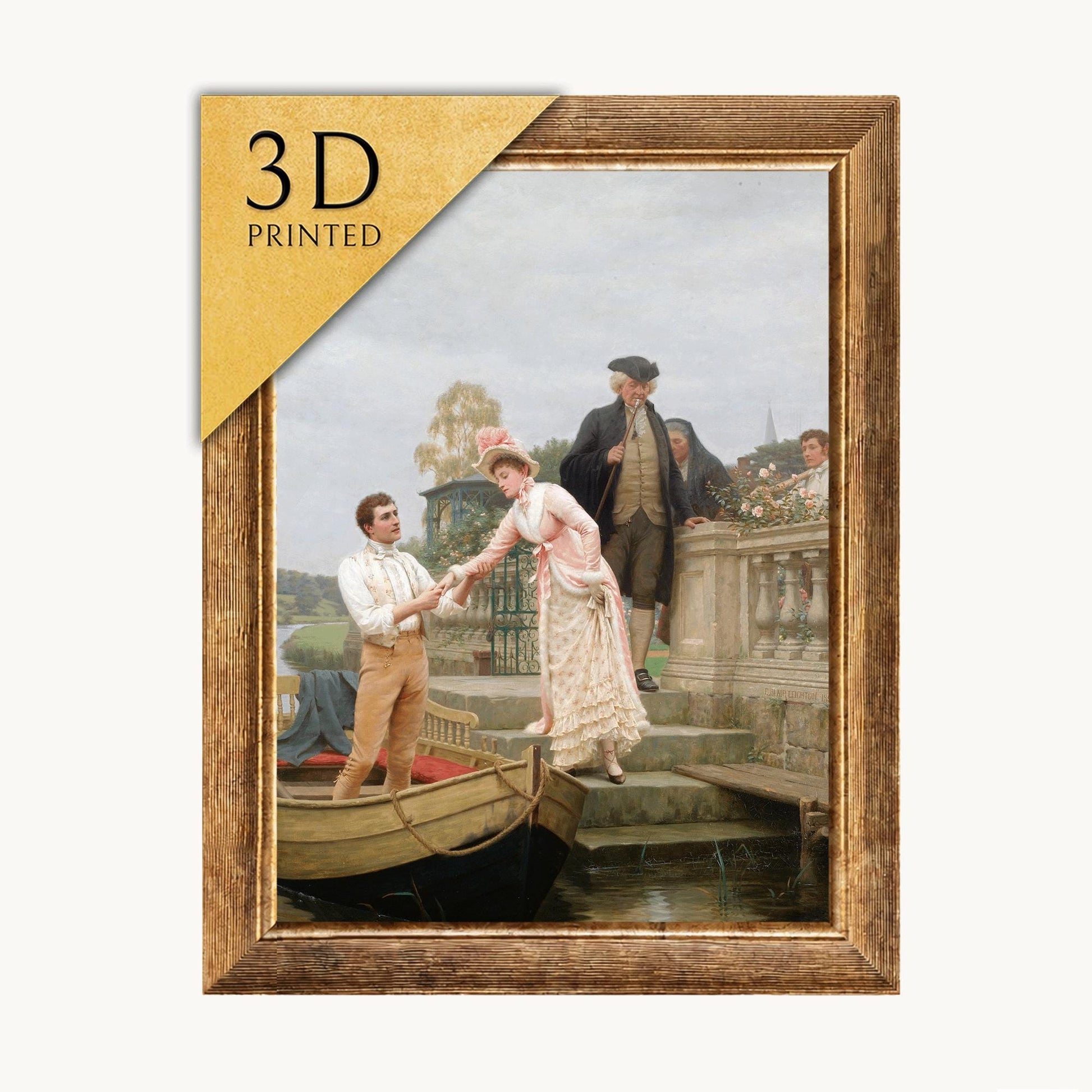 Edmund Blair Painting: Lay Thy Sweet Hand, 3D Printed Texture