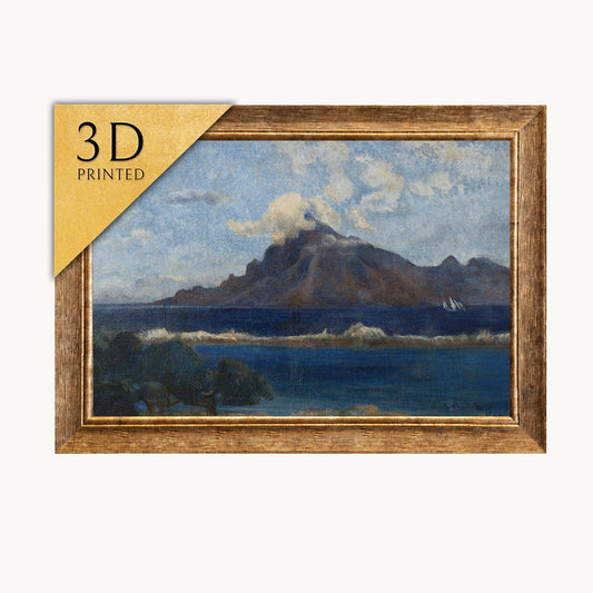 Paul Gauguin Paysage de Te vaa 3D Print: Textured Oil Painting Reproduction