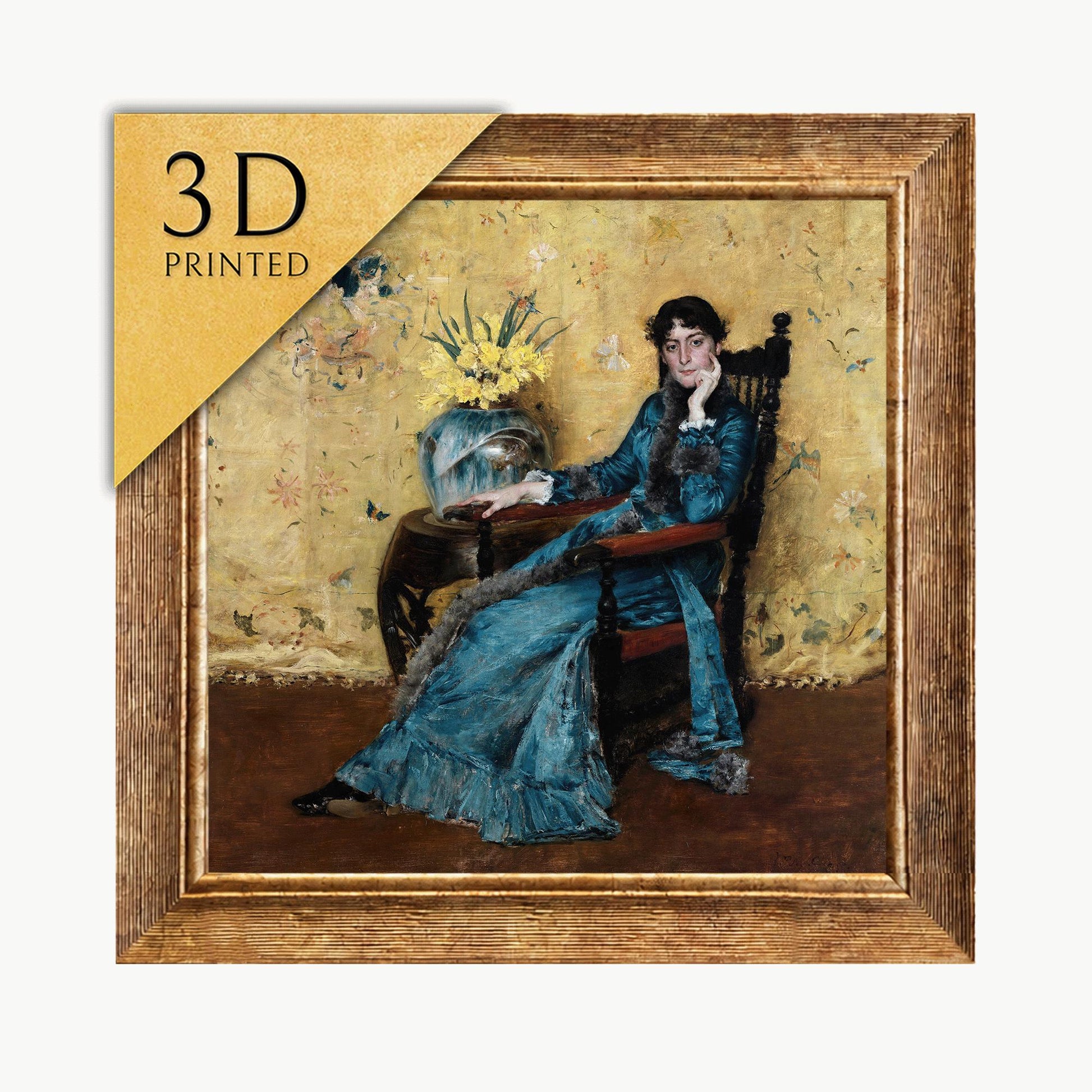 Dora Wheeler by William Chase: 3D Textured Art Print
