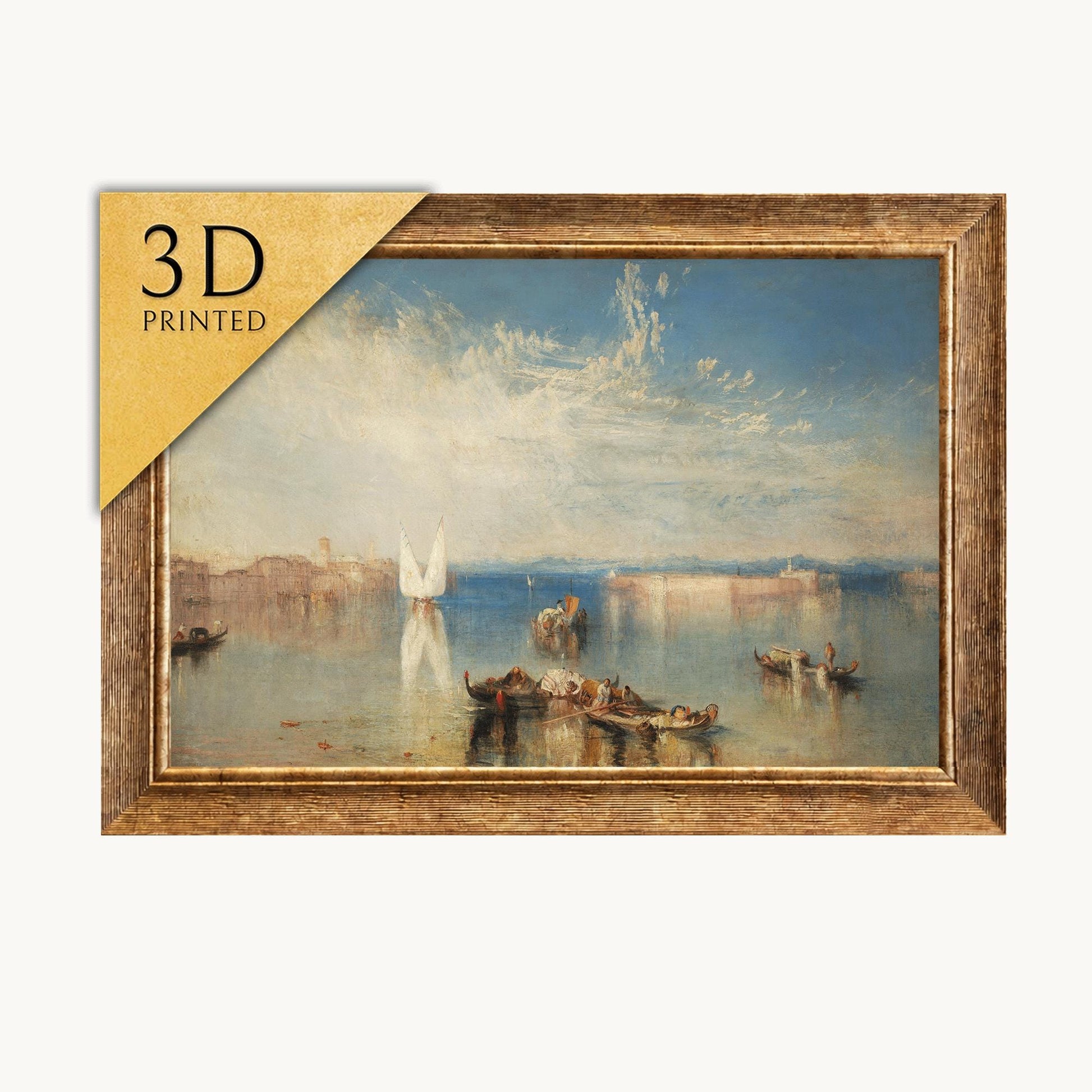 Turner's Venice Print: The Campo Santo, 3D Textured Reproduction