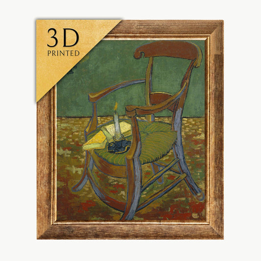 Van Gogh's Gauguin's Chair: 3D Textured Oil Painting Print
