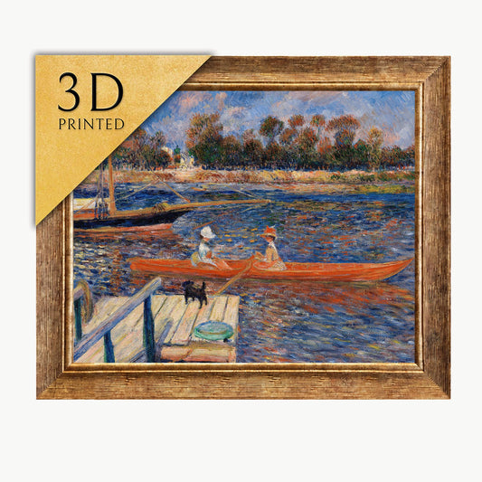 Renoir - The Seine at Argenteuil - 3D Textured Print