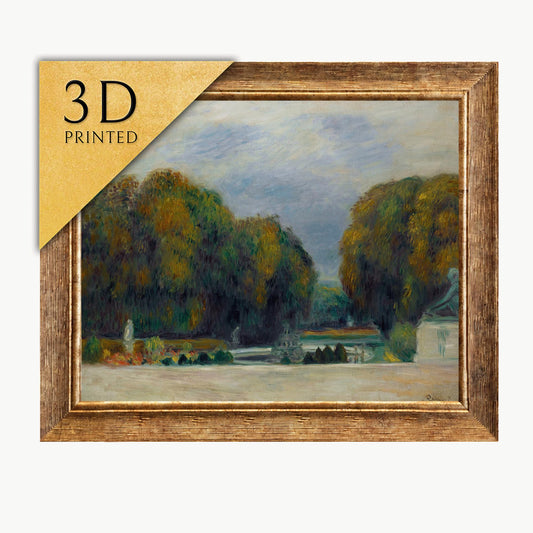 Renoir Versailles 3D Print: Textured Brushstrokes, Oil Painting Effect