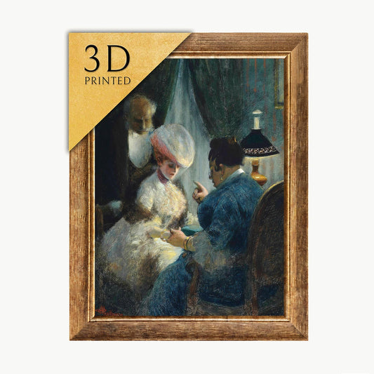 Albert Guillaume - Fortune Teller 3D Print: Textured Oil Painting Replica