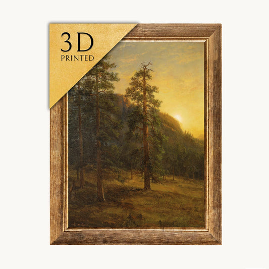 Albert Bierstadt California Redwoods 3D Textured Print
