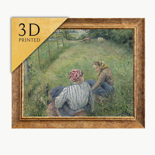 Camille Pissarro 3D Print: Young Peasant Girls Resting