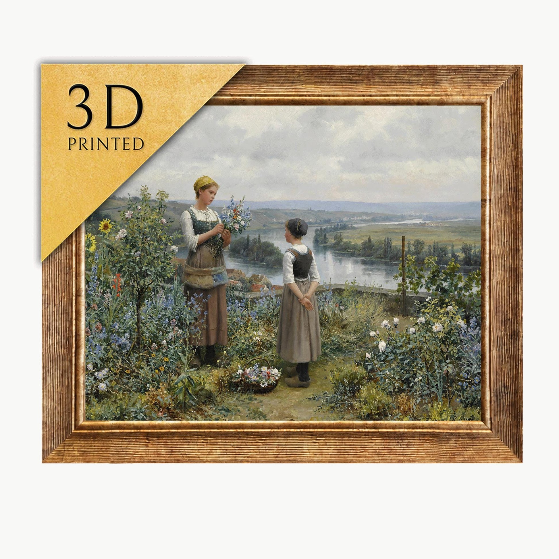 Daniel Knight: Picking Flowers 3D Textured Print