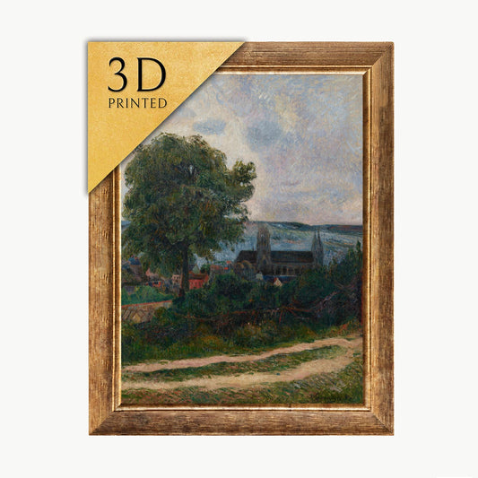 Gauguin Rouen Cathedral 3D Print: Textured Impressionist Art