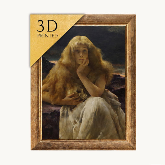 Maria Magdalen 3D Print: Alfred Stevens Textured Painting